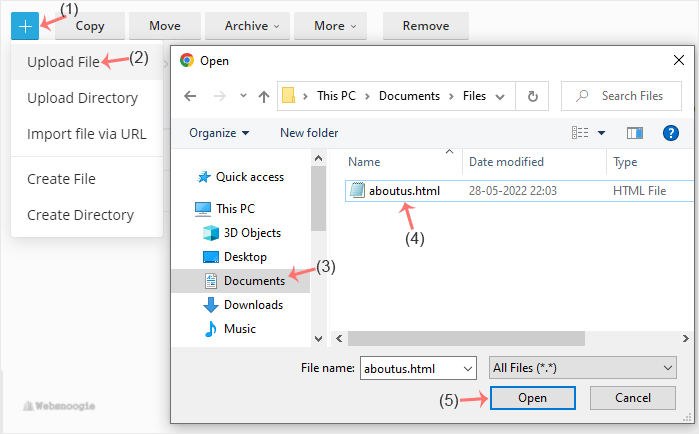 A good example of an image about using the file manager by our Omaha web hosting company