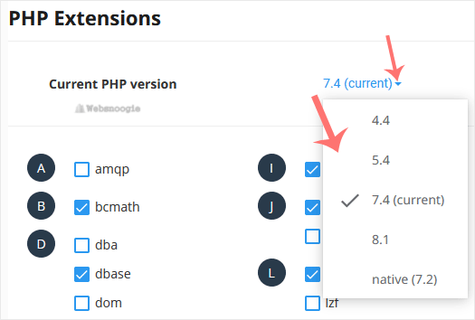 A great  example of an image of using and changing PHP from our Web design and Omaha web hosting company