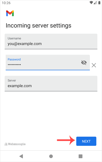 Here is an image of email from our Omaha web design and web hosting company